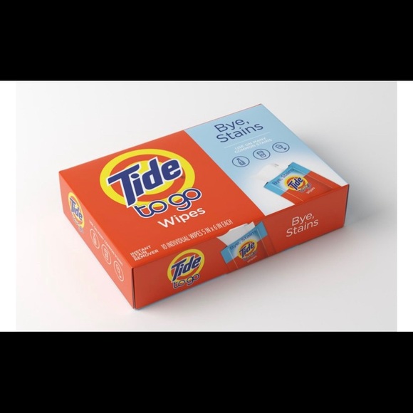Tide | Tide To Go Wipes | Bundle of 2 Packs | Travel Purse Pocket Common Stain - Picture 9 of 11